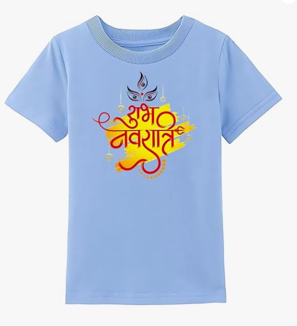 Durga Puja T-Shirt – Celebrate The Divine with Festive Artwork | Perfect for Navratri and Durga Puja | Comfortable Tee for Women &amp; Men”